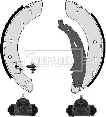 Borg & Beck BBS1039K - Комплект гальм, барабанний механізм avtolavka.club