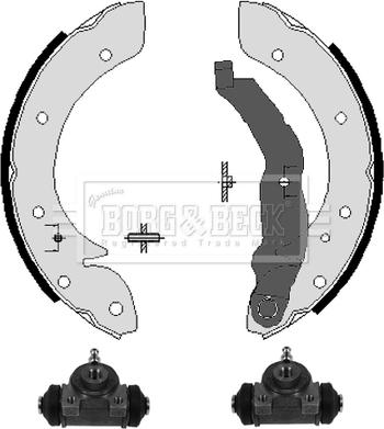 Borg & Beck BBS1035K - Комплект гальм, барабанний механізм avtolavka.club