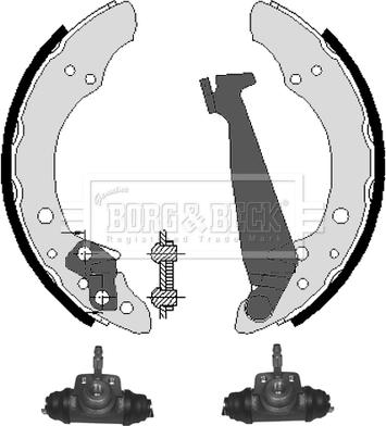 Borg & Beck BBS1031K - Комплект гальм, барабанний механізм avtolavka.club