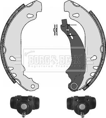 Borg & Beck BBS1023K - Комплект гальм, барабанний механізм avtolavka.club