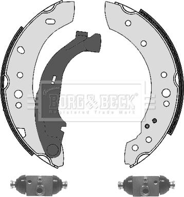 Borg & Beck BBS1071K - Комплект гальм, барабанний механізм avtolavka.club