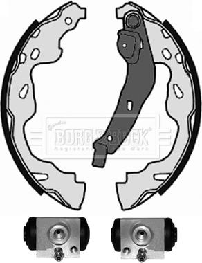 Borg & Beck BBS1102K - Комплект гальм, барабанний механізм avtolavka.club