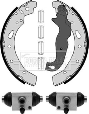 Borg & Beck BBS1114K - Комплект гальм, барабанний механізм avtolavka.club