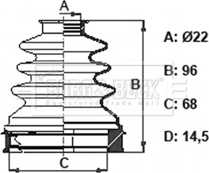 Borg & Beck BCB6169 - Пильник, приводний вал avtolavka.club