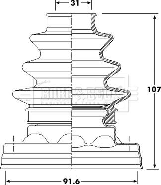 Borg & Beck BCB6221 - Пильник, приводний вал avtolavka.club