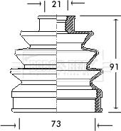 Borg & Beck BCB2056 - Пильник, приводний вал avtolavka.club