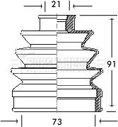 Borg & Beck BCB2061 - Пильник, приводний вал avtolavka.club