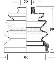 Borg & Beck BCB2062 - Пильник, приводний вал avtolavka.club