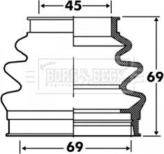 Borg & Beck BCB2885 - Пильник, приводний вал avtolavka.club