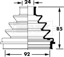 Borg & Beck BCB2373 - Пильник, приводний вал avtolavka.club