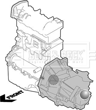 Borg & Beck BEM4061 - Подушка, підвіска двигуна avtolavka.club