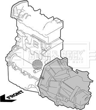 Borg & Beck BEM4116 - Подушка, підвіска двигуна avtolavka.club