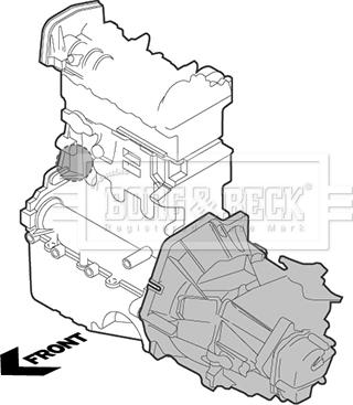 Borg & Beck BEM4348 - Подушка, підвіска двигуна avtolavka.club