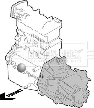 Borg & Beck BEM3829 - Подушка, підвіска двигуна avtolavka.club