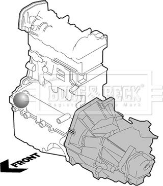 Borg & Beck BEM3325 - Подушка, підвіска двигуна avtolavka.club