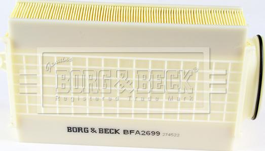 Borg & Beck BFA2699 - Повітряний фільтр avtolavka.club
