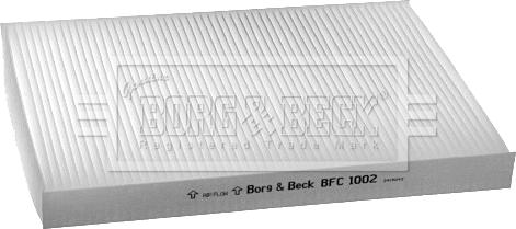 Borg & Beck BFC1002 - Фільтр, повітря у внутрішній простір avtolavka.club