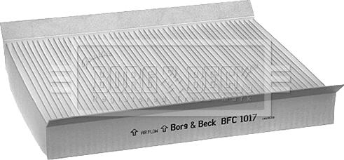 Borg & Beck BFC1017 - Фільтр, повітря у внутрішній простір avtolavka.club