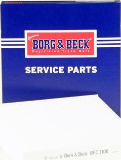 Borg & Beck BFC1106 - Фільтр, повітря у внутрішній простір avtolavka.club