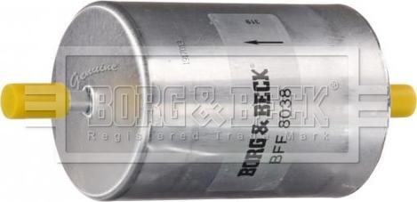 Borg & Beck BFF8038 - Паливний фільтр avtolavka.club