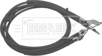 Borg & Beck BKB2891 - Трос, гальмівна система avtolavka.club