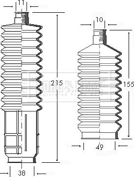 Borg & Beck BSG3032 - Комплект пилника, рульове управління avtolavka.club