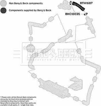 Borg & Beck BTH1687 - Трубка нагнітається повітря avtolavka.club