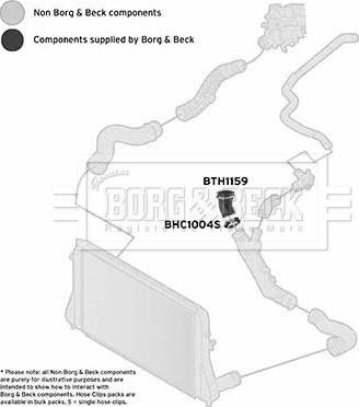 Borg & Beck BTH1159 - Трубка нагнітається повітря avtolavka.club