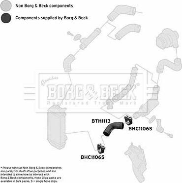 Borg & Beck BTH1113 - Трубка нагнітається повітря avtolavka.club