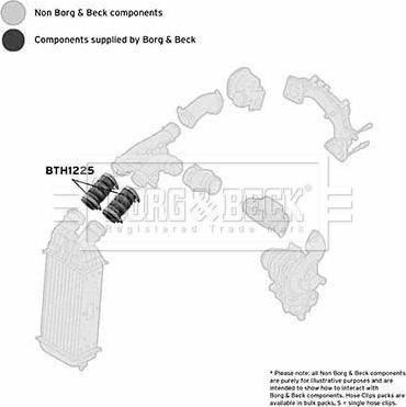 Borg & Beck BTH1225 - Трубка нагнітається повітря avtolavka.club