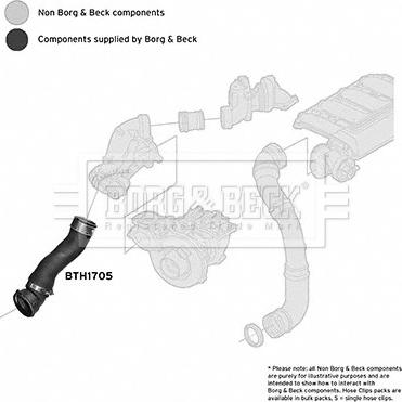 Borg & Beck BTH1705 - Трубка нагнітається повітря avtolavka.club