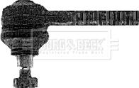 Borg & Beck BTR4252 - Наконечник рульової тяги, кульовий шарнір avtolavka.club