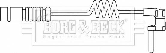 Borg & Beck BWL3195 - Сигналізатор, знос гальмівних колодок avtolavka.club