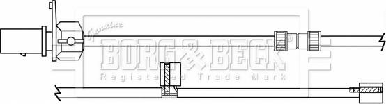 Borg & Beck BWL3169 - Сигналізатор, знос гальмівних колодок avtolavka.club