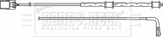 Borg & Beck BWL3181 - Сигналізатор, знос гальмівних колодок avtolavka.club
