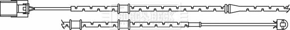 Borg & Beck BWL3188 - Сигналізатор, знос гальмівних колодок avtolavka.club