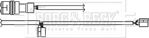 Borg & Beck BWL3135 - Сигналізатор, знос гальмівних колодок avtolavka.club
