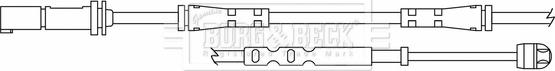 Borg & Beck BWL3174 - Сигналізатор, знос гальмівних колодок avtolavka.club
