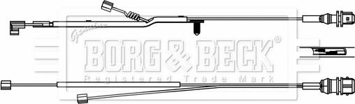 Borg & Beck BWL33085 - Сигналізатор, знос гальмівних колодок avtolavka.club