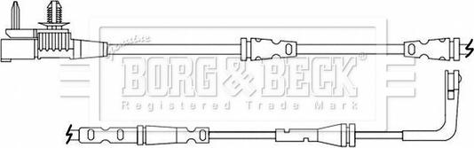 Borg & Beck BWL3214 - Сигналізатор, знос гальмівних колодок avtolavka.club