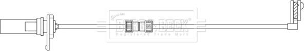 Borg & Beck BWL3227 - Сигналізатор, знос гальмівних колодок avtolavka.club