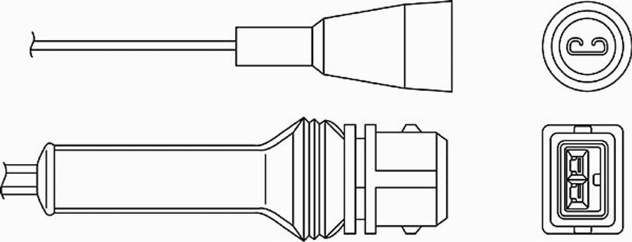 BorgWarner (BERU) 0824010046 - Лямбда-зонд, датчик кисню avtolavka.club