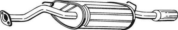 Bosal 115-329 - Глушник вихлопних газів кінцевий avtolavka.club