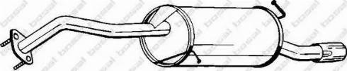 Bosal 171-255 - Глушник вихлопних газів кінцевий avtolavka.club