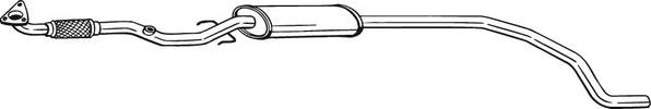 Bosal 293-007 - Середній глушник вихлопних газів avtolavka.club