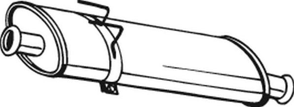 Bosal 200-825 - Середній глушник вихлопних газів avtolavka.club