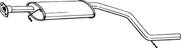 Bosal 281-067 - Середній глушник вихлопних газів avtolavka.club
