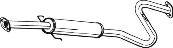Bosal 281-215 - Середній глушник вихлопних газів avtolavka.club