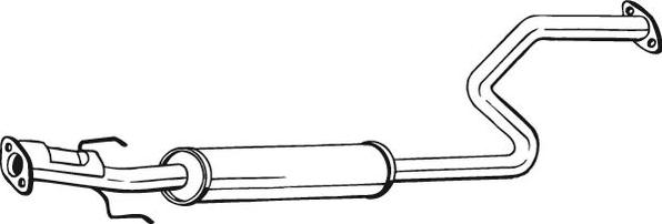 Bosal 283-503 - Середній глушник вихлопних газів avtolavka.club