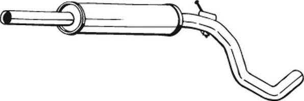 Bosal 233-603 - Середній глушник вихлопних газів avtolavka.club